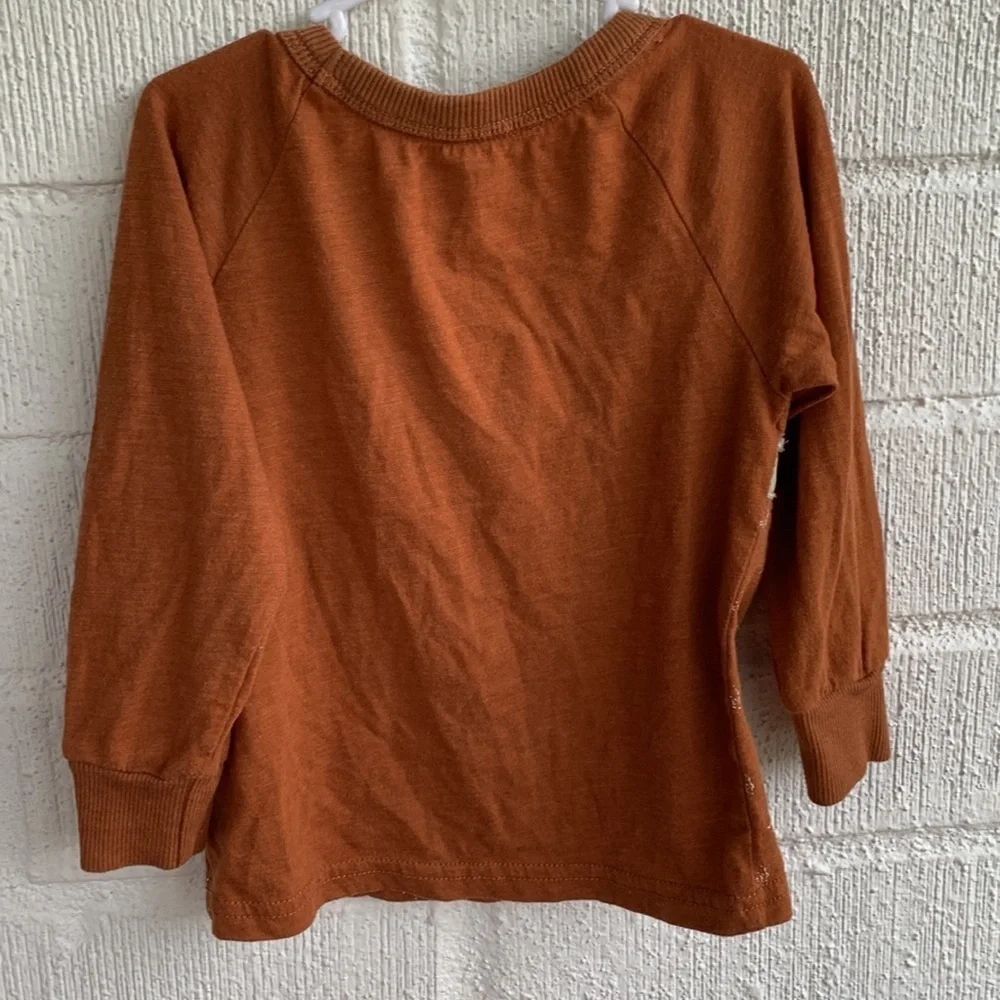 OshKosh B'gosh Orange Fox Long Sleeve Shirt sz 2T